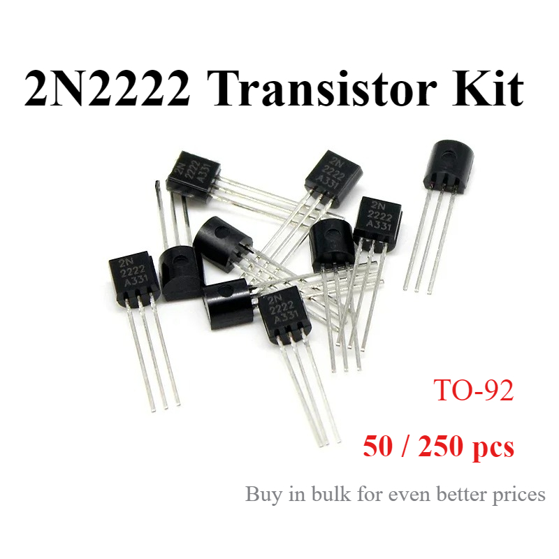 Diy Electronics Project Kit - مجموعة ترانزستورات NPN 2N2222، TO-92، 30