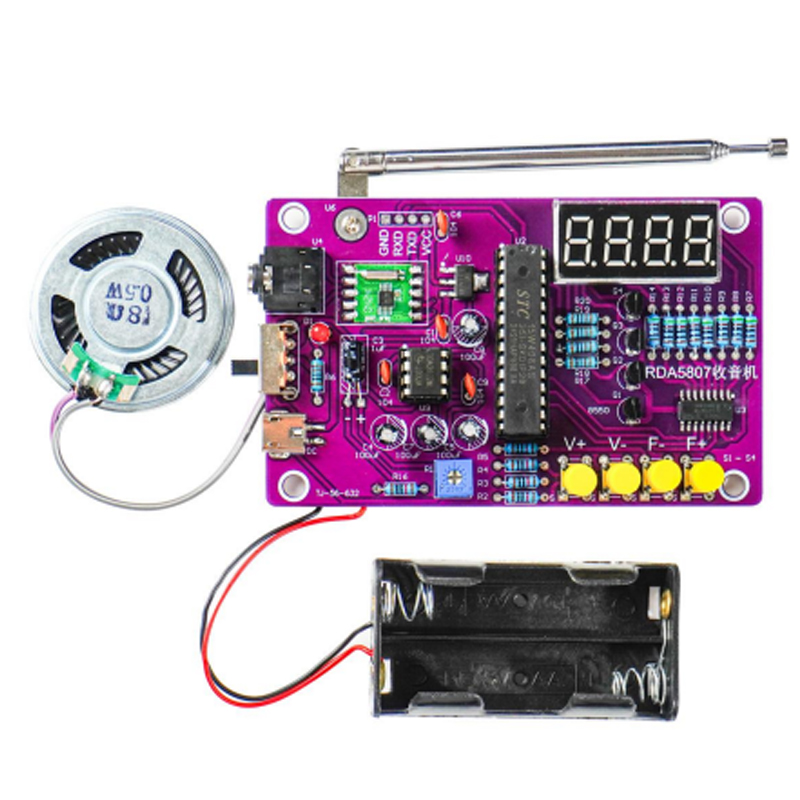 طقم راديو FM إلكتروني للتركيب  - مراجعة Diy Electronics Project Kit وسعره