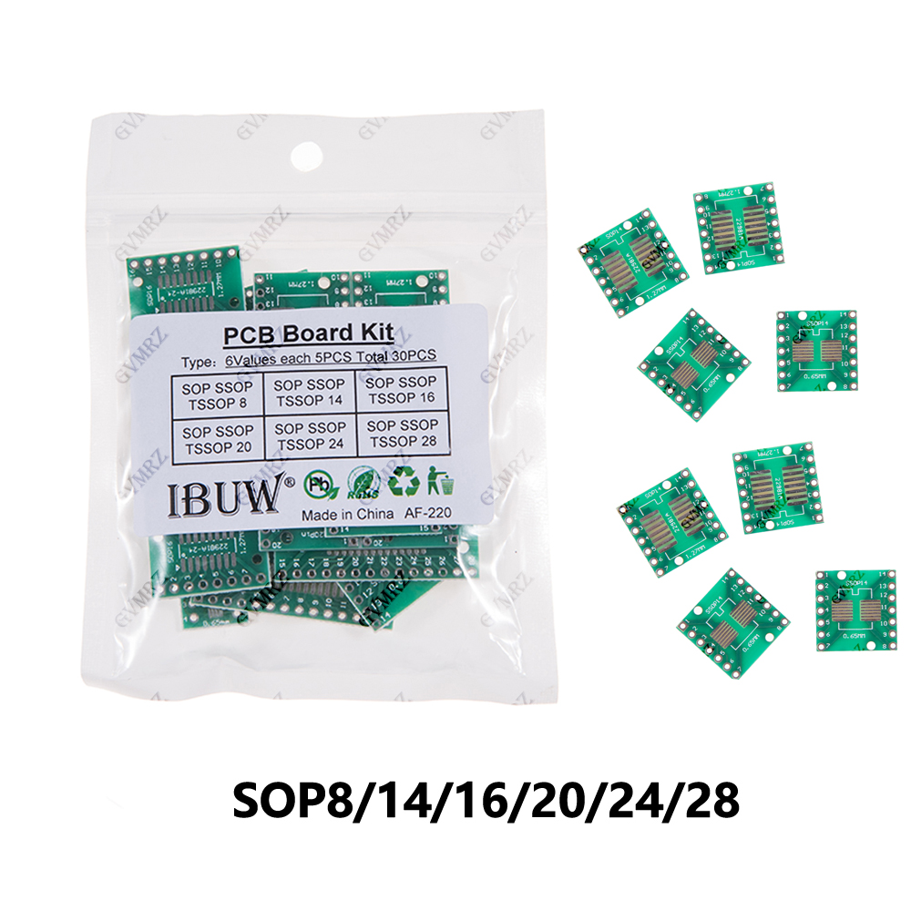 30 قطعة 6 قيمات لوحة محول PCB  - مراجعة Diy Electronics Project Kit وسعره