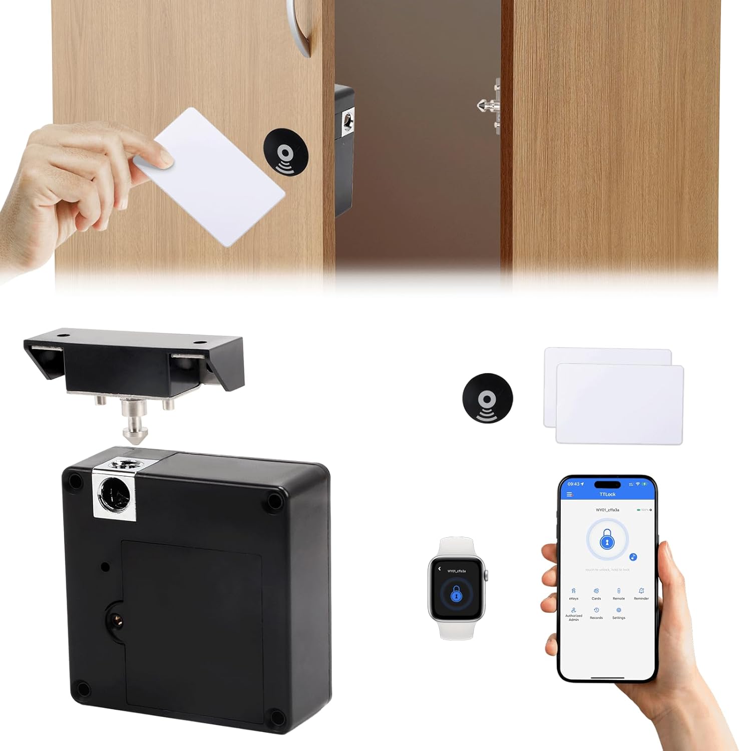 قفل باب إلكتروني ذكي بتقنية RF - مراجعة Diy Electronics Cabinet وسعره